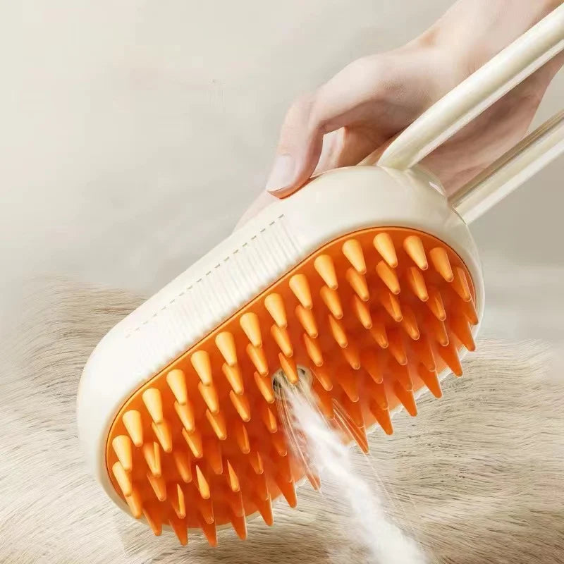 3-in-1 Electric Steam Spray Pet Grooming Brush