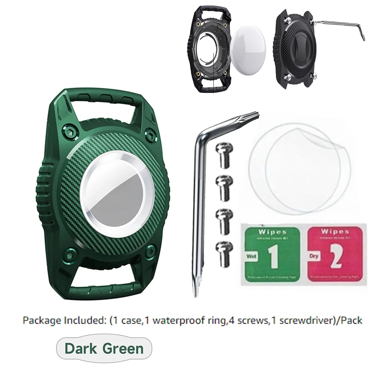 IP68 Waterproof AirTag Pet Collar Holder