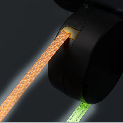 Retractable Dual Pet Leash with LED Light & 360° Swivel