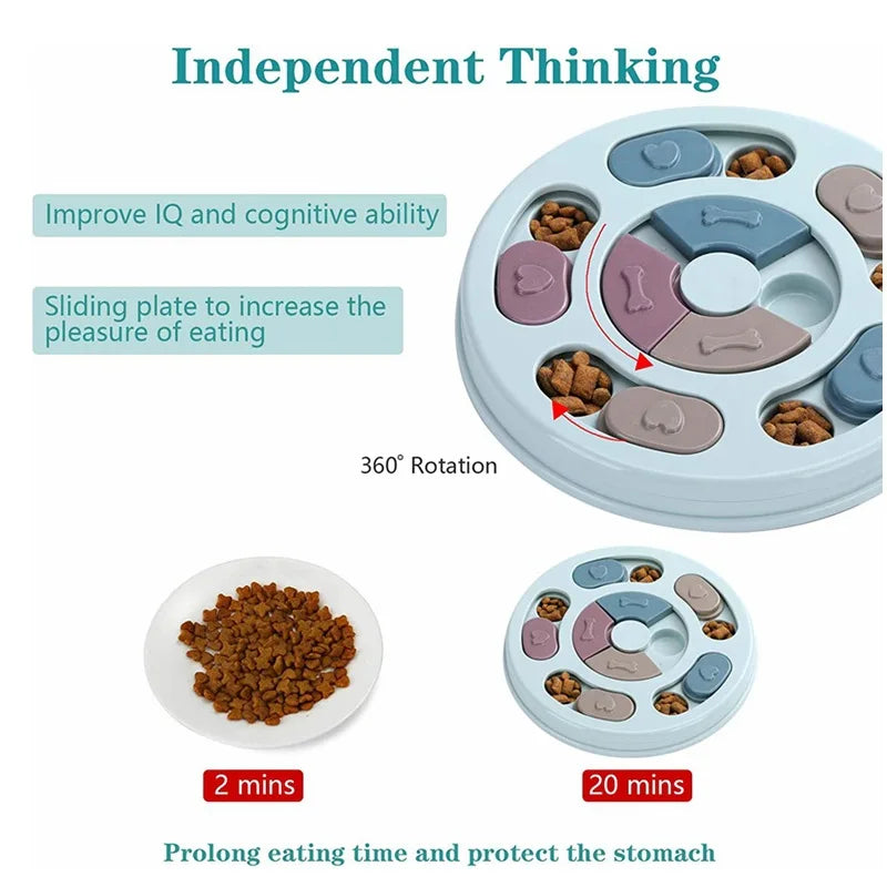 Pet Slow Feeder Puzzle Bowl
