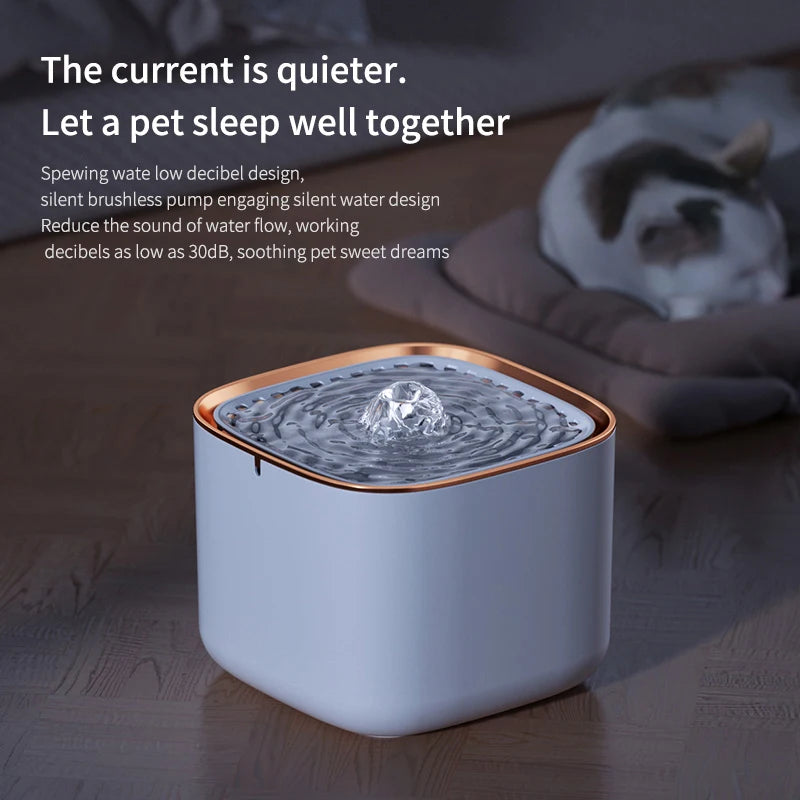 Pet Water Fountain with LED Light