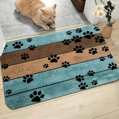 Pet Paw Print Doormat
