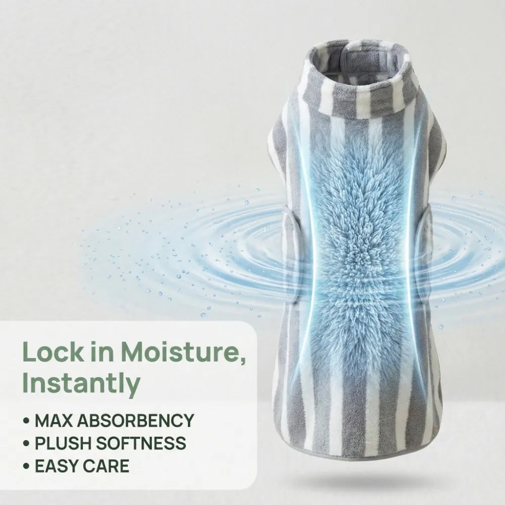 Microfibre Pet Bathrobe & Towel