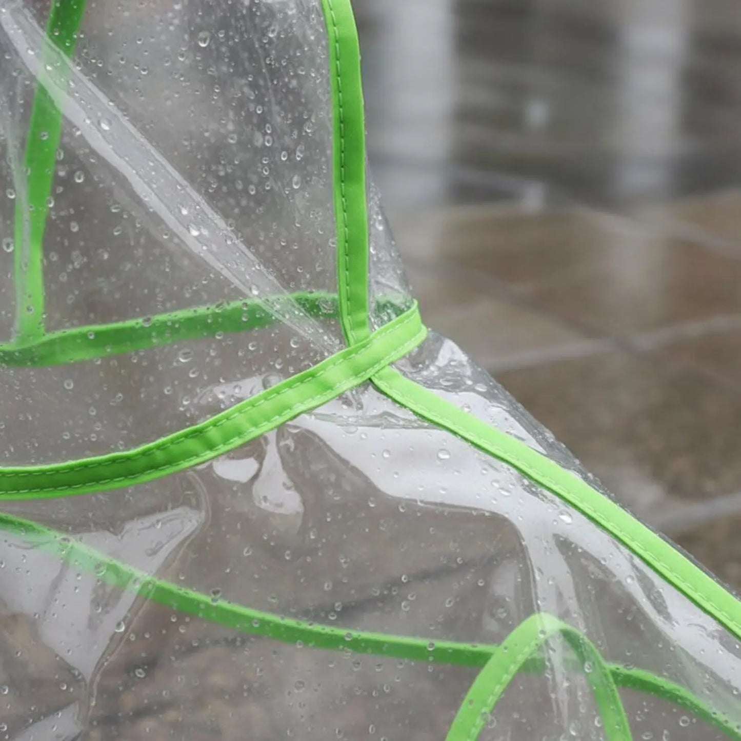 Transparent Hooded Dog Raincoat