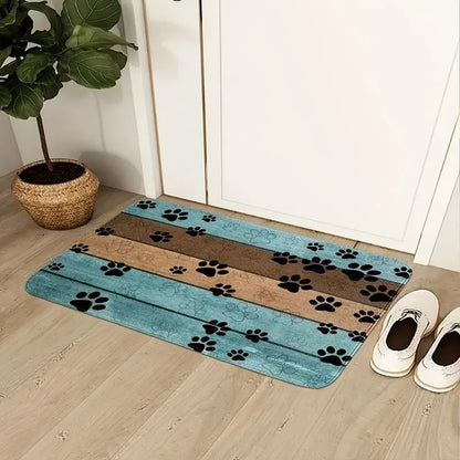 Pet Paw Print Doormat