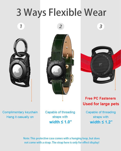 IP68 Waterproof AirTag Pet Collar Holder