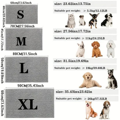 Chenille Pet Mud Mat