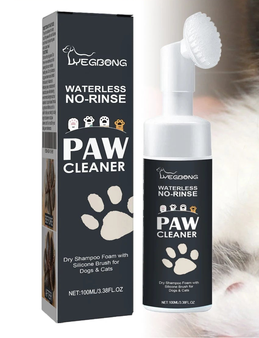 Pet Paw Cleaner Foam with Silicone Brush