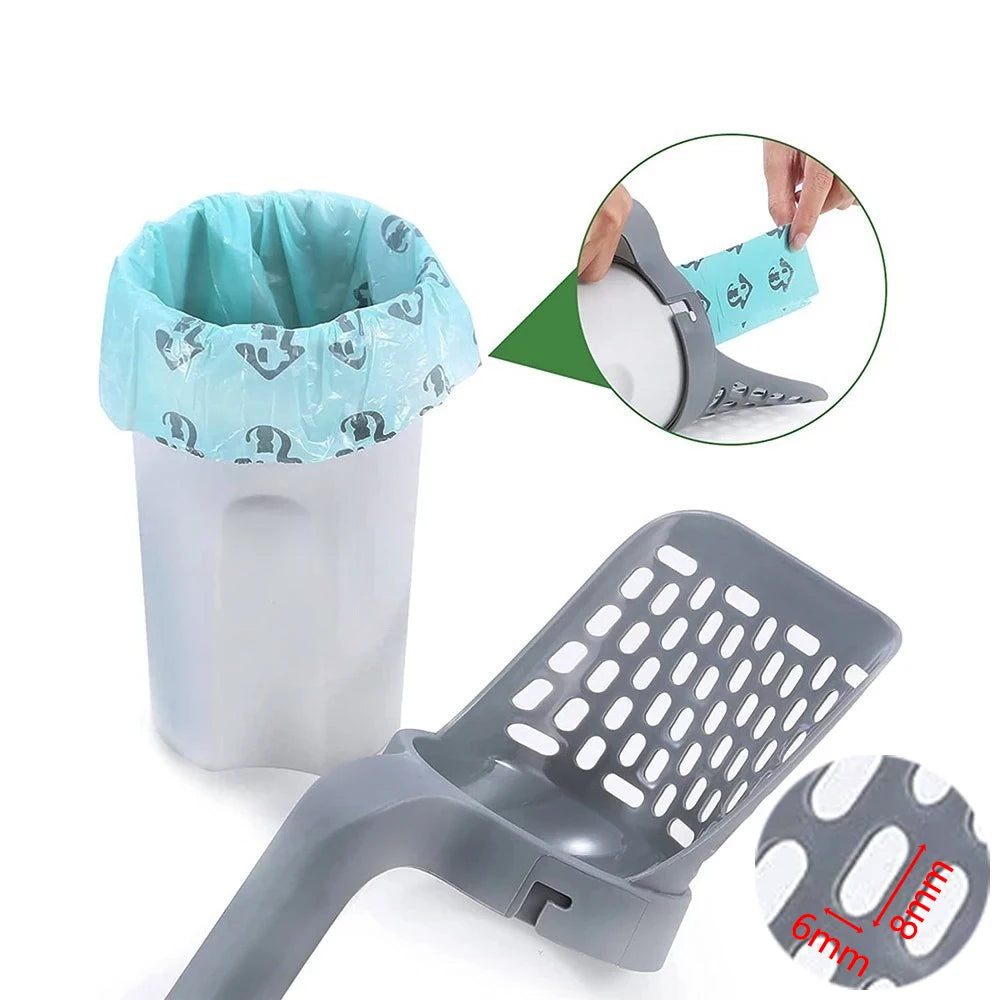 Cat Litter Scoop with Bin & Bags