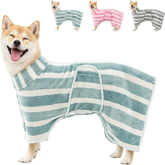 Microfibre Pet Bathrobe & Towel