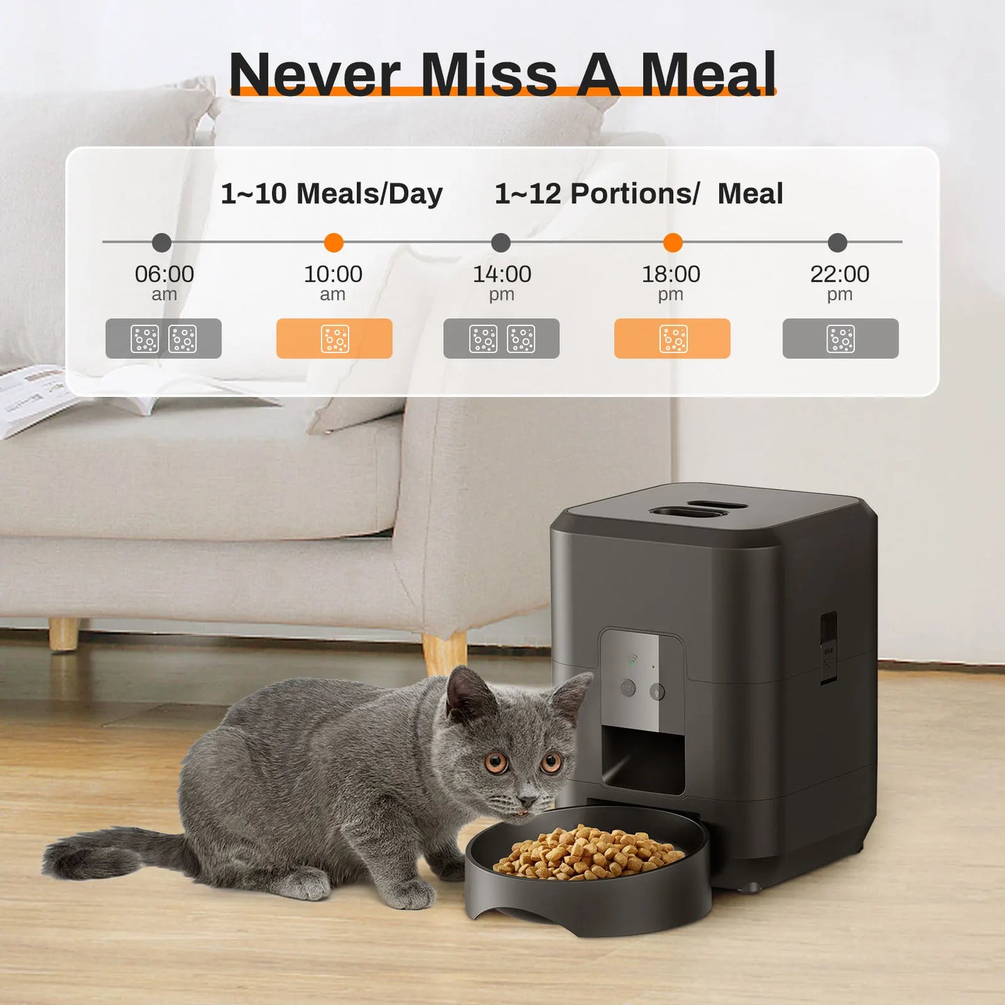 Smart & Automatic Pet Feeder with Timer