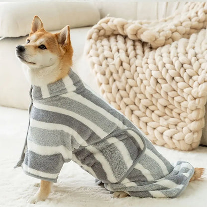 Microfibre Pet Bathrobe & Towel