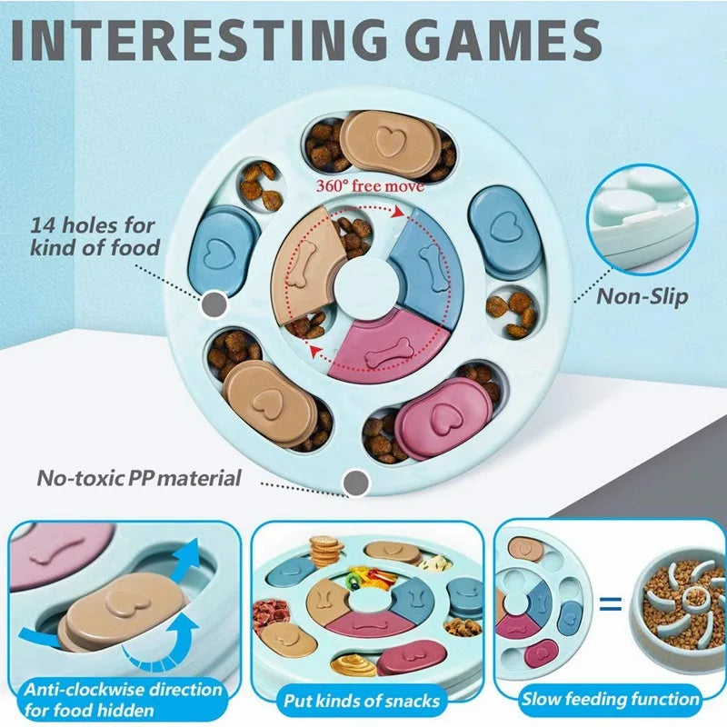 Pet Slow Feeder Puzzle Bowl