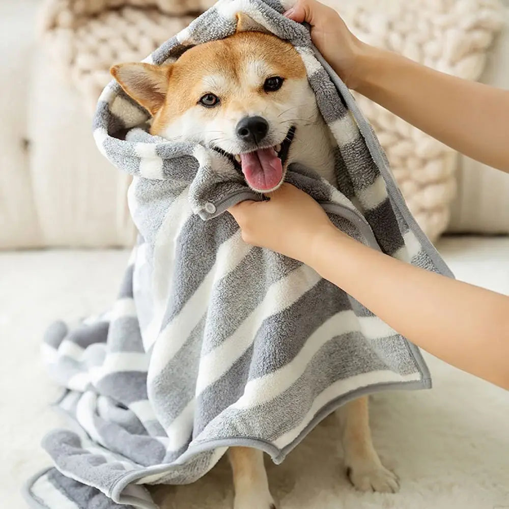Microfibre Pet Bathrobe & Towel
