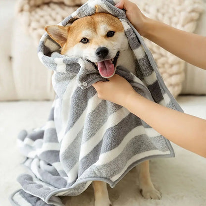 Microfibre Pet Bathrobe & Towel