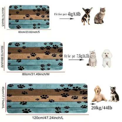 Pet Paw Print Doormat