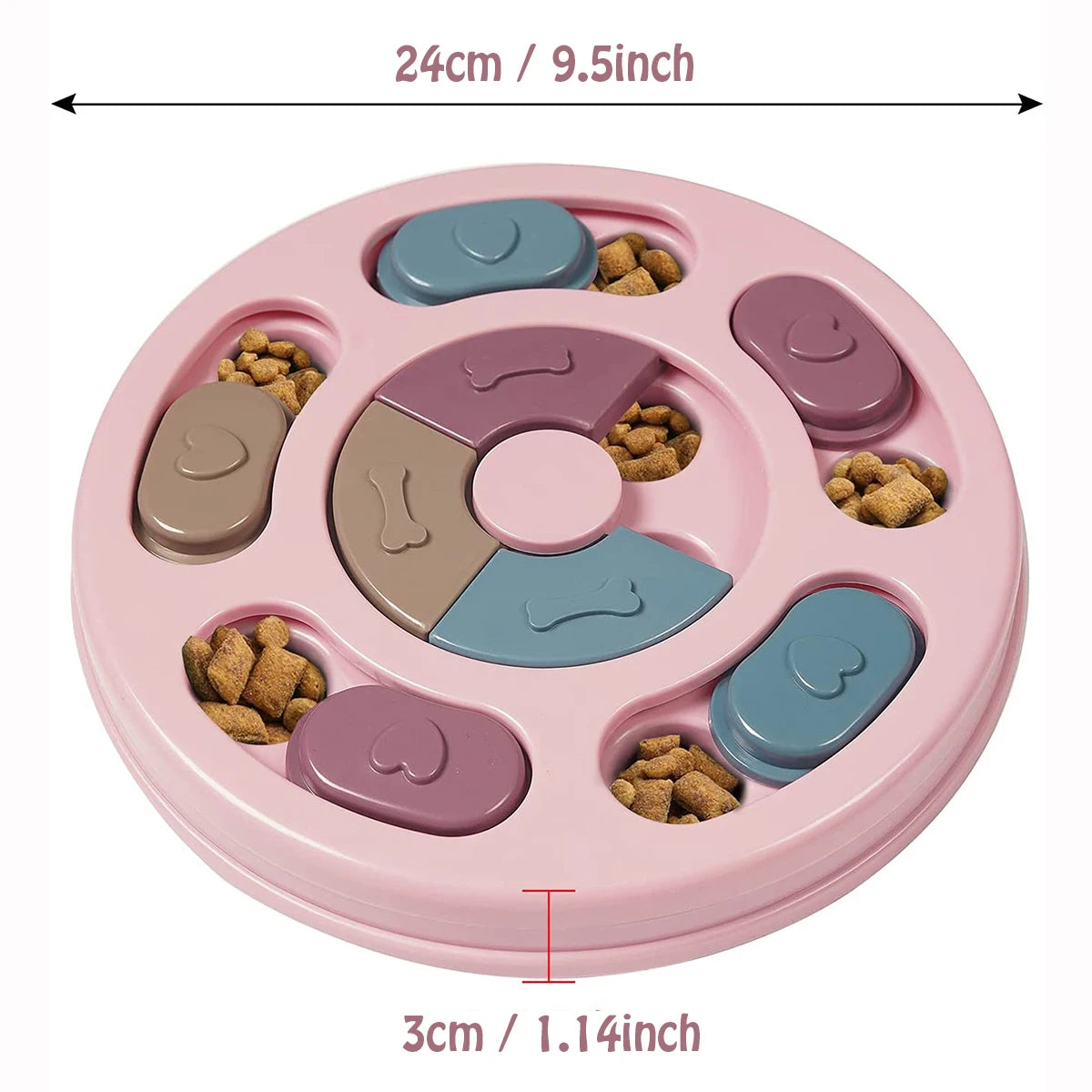 Pet Slow Feeder Puzzle Bowl