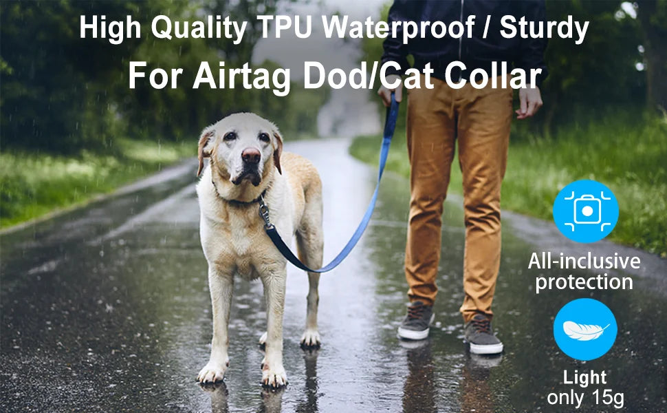 IP68 Waterproof AirTag Pet Collar Holder