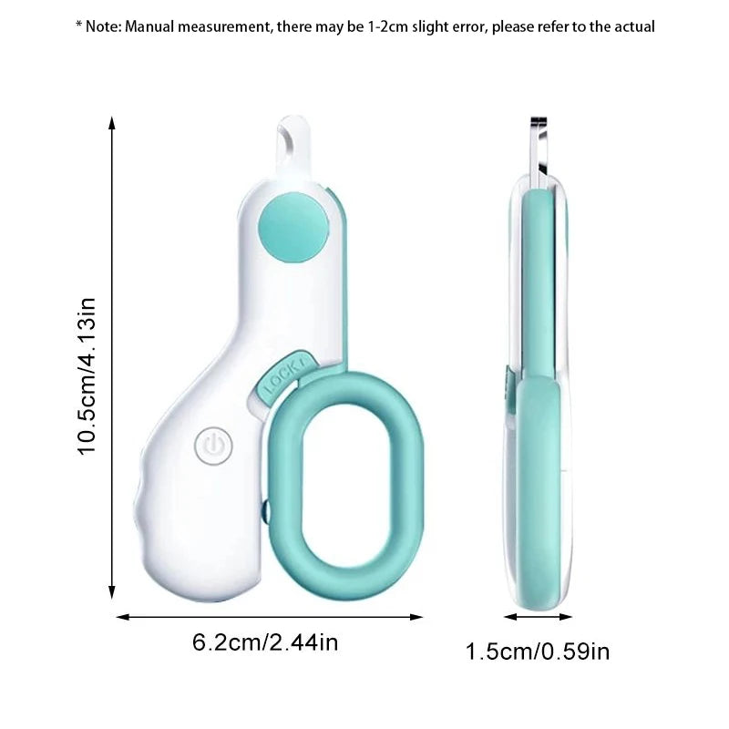 LED Pet Nail Clipper with Safety Lock
