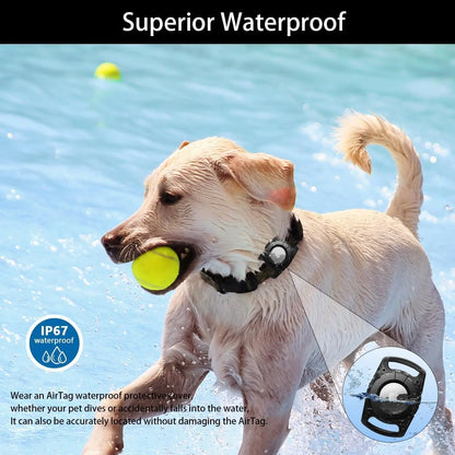 IP68 Waterproof AirTag Pet Collar Holder