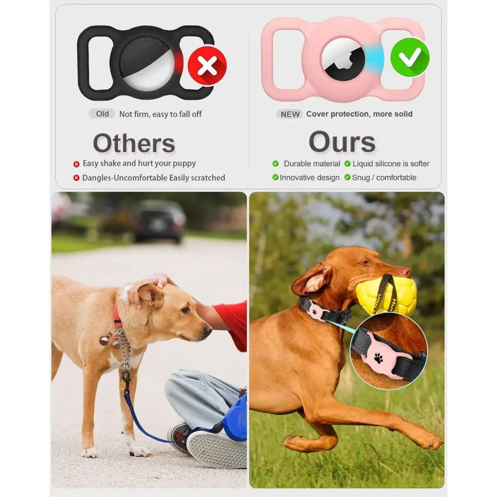 Silicone AirTag Pet Collar Holder
