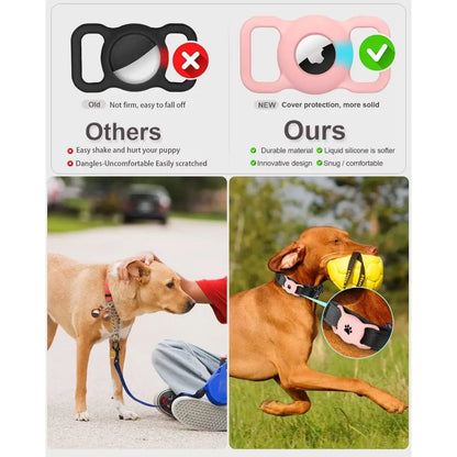 Silicone AirTag Pet Collar Holder