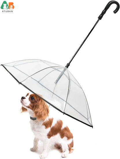 Pet Umbrella with Built-In Leash