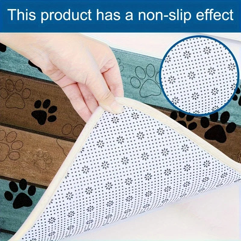Pet Paw Print Doormat