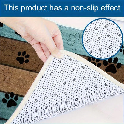 Pet Paw Print Doormat