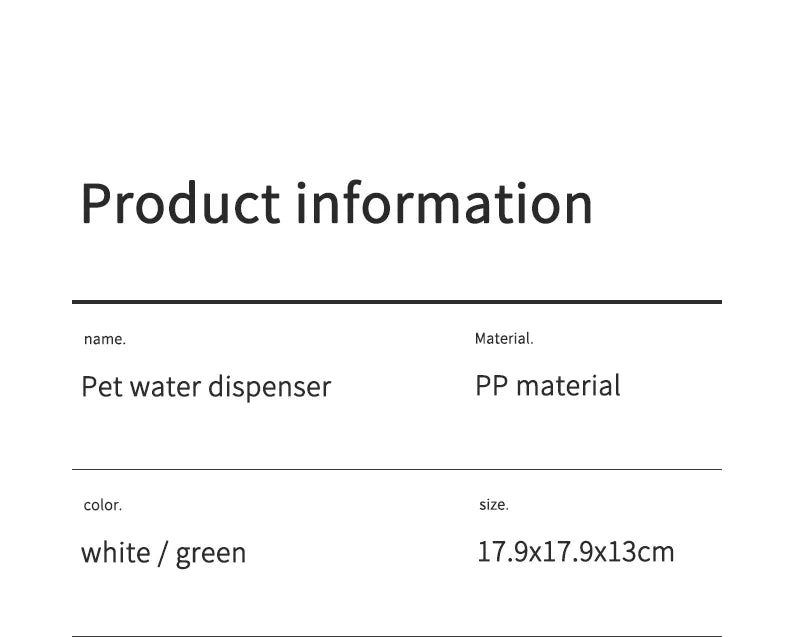 Pet Water Fountain with LED Light