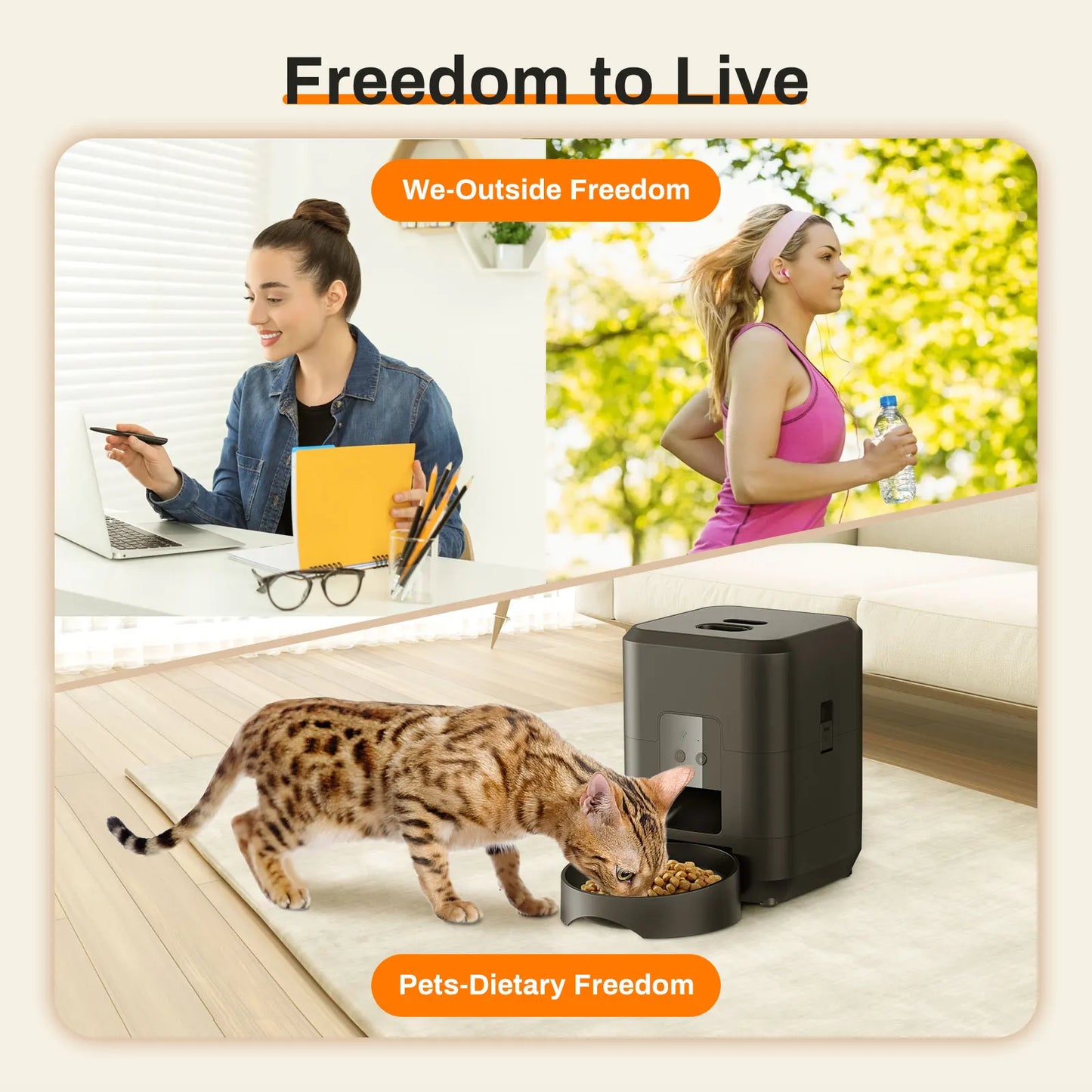 Smart & Automatic Pet Feeder with Timer