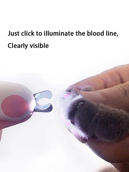 LED Pet Nail Clipper with Safety Lock