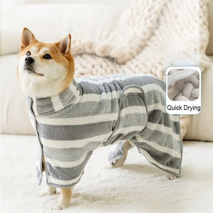 Microfibre Pet Bathrobe & Towel