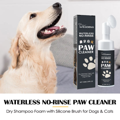 Pet Paw Cleaner Foam with Silicone Brush
