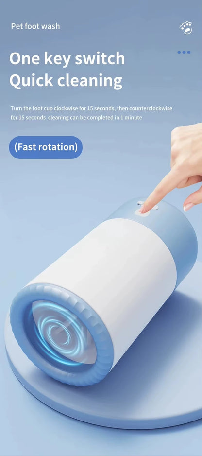 Electric Automatic Pet Foot Washing Machine Portable Quick Clean Low Noise Waterproof Dog Paw Cleaner Foot Cup