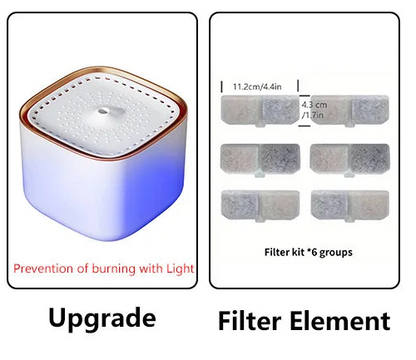Pet Water Fountain with LED Light