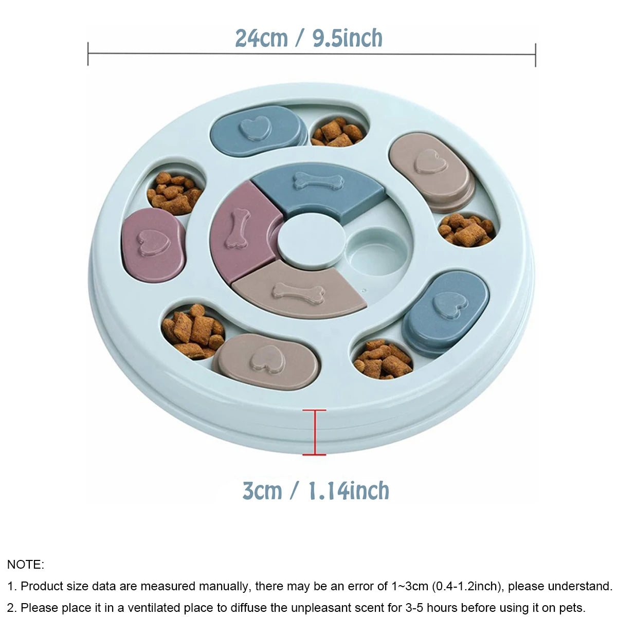 Pet Slow Feeder Puzzle Bowl