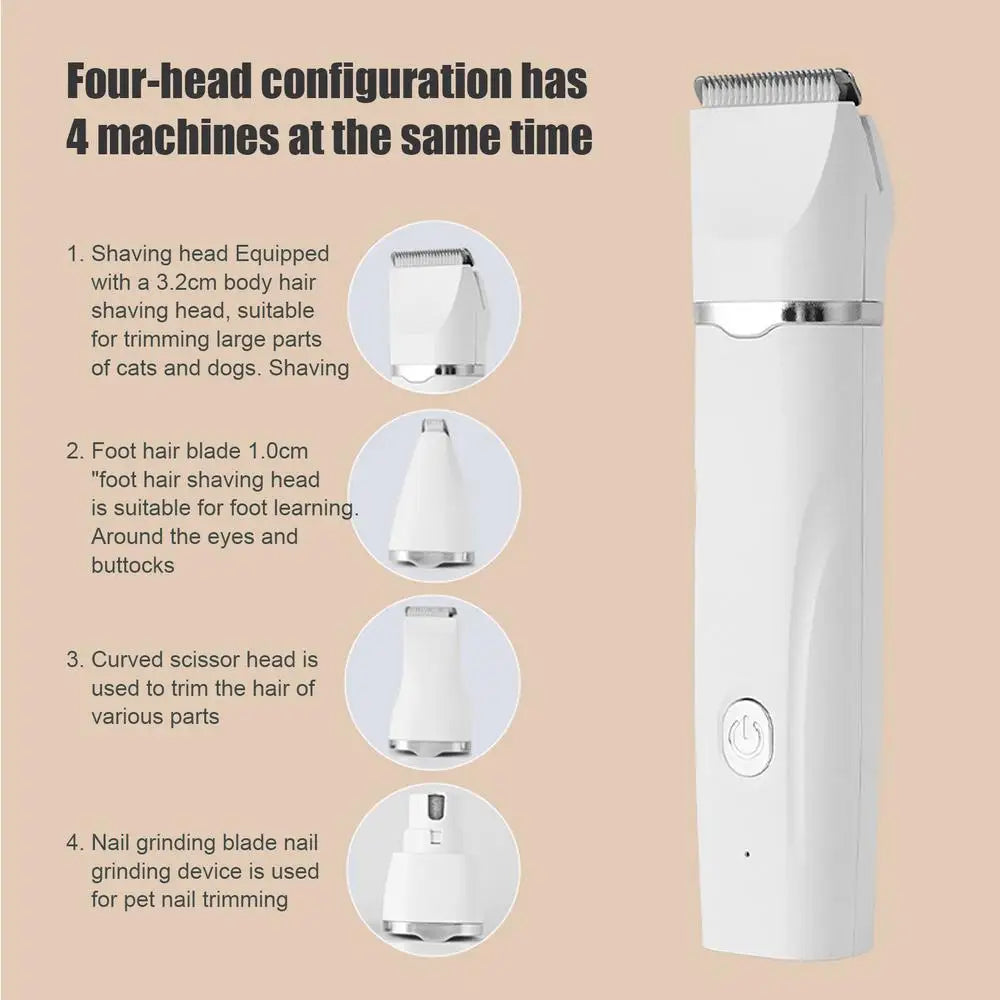 4-in-1 Cordless Pet Grooming Kit