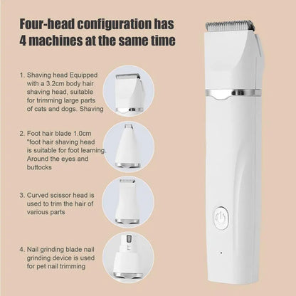 4-in-1 Cordless Pet Grooming Kit