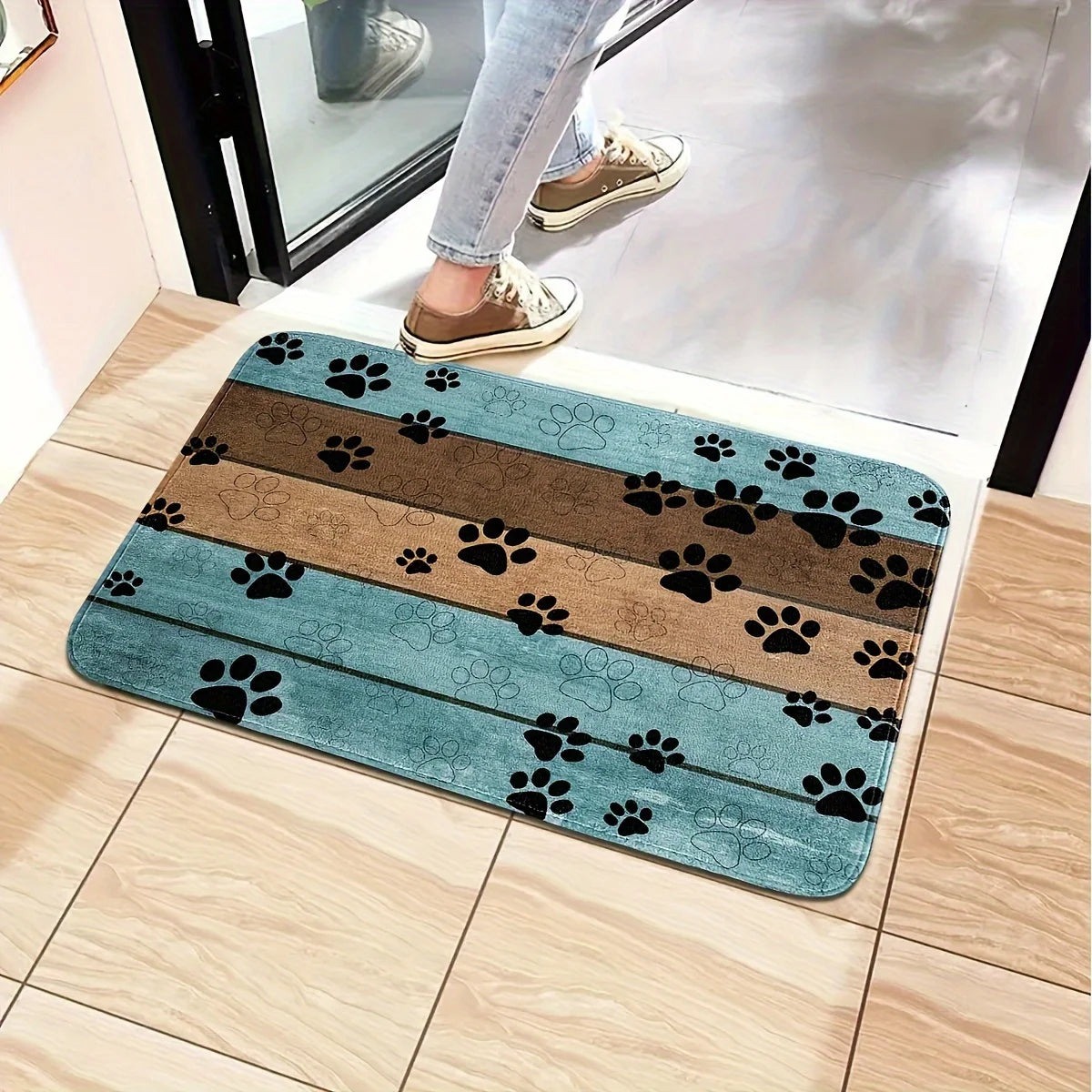 Pet Paw Print Doormat
