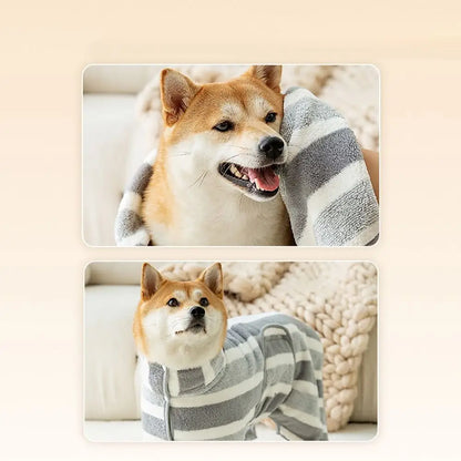 Microfibre Pet Bathrobe & Towel